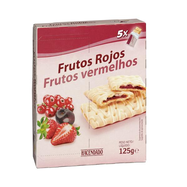 Imagen de Barritas de galleta y frutos rojos Hacendado