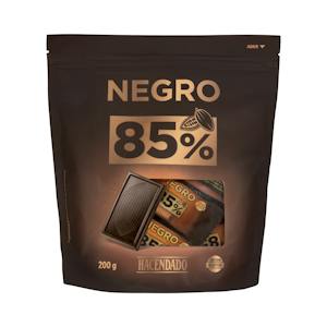Porciones de Chocolate negro 85% cacao extrafino Hacendado