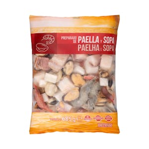 Imagen de Preparado de paella y sopa Hacendado ultracongelado