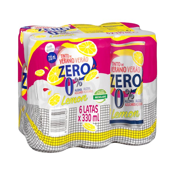 Tinto de verano zero limón Casón Histórico 0% alcohol 0% azúcares