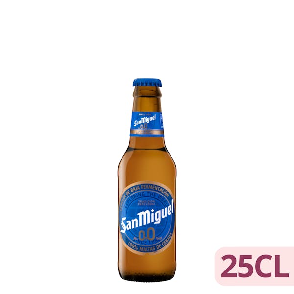 Imagen de Cerveza 0,0% sin alcohol San Miguel
