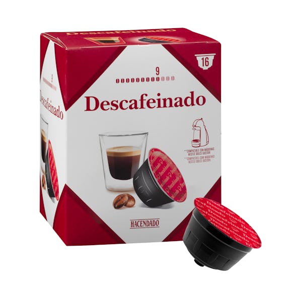 Café en cápsula descafeinado Hacendado