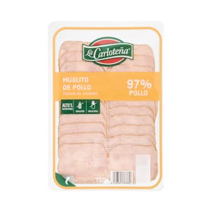 Muslito de pollo 97% La Carloteña asado al horno lonchas