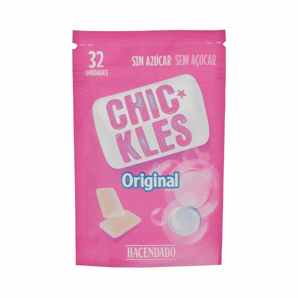 Chicles original sabor frutas gragea Hacendado