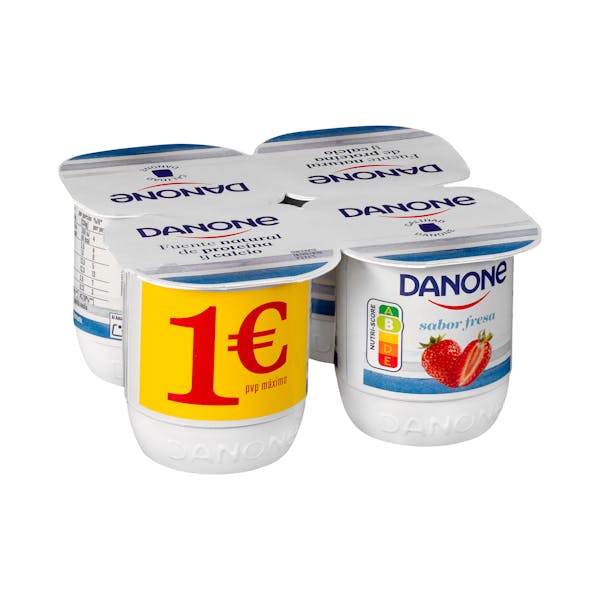 Yogur sabor fresa Danone