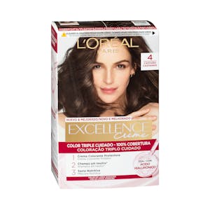 Coloración permanente 4 castaño Excellence Creme