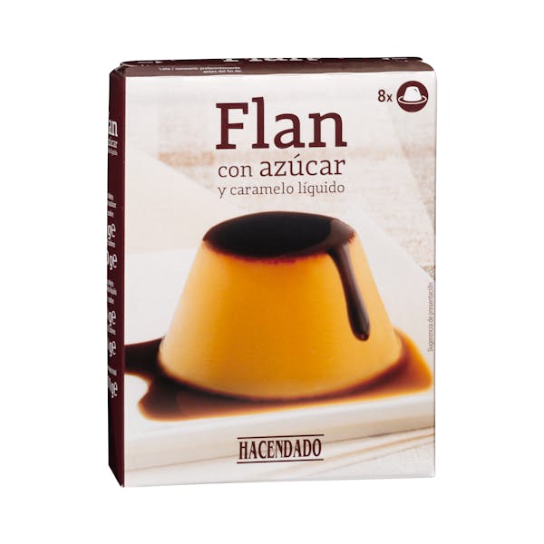 Preparado en polvo flan Hacendado