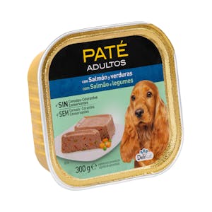 Paté perro adulto Delikuit con salmón y verduras