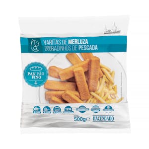 Varitas de merluza empanadas Hacendado ultracongeladas