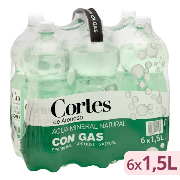 Imagen de Agua mineral con gas grande Cortes