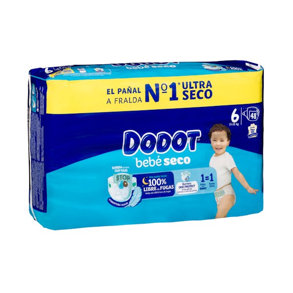 Pañales bebé talla 6 de 13-18 kg Dodot