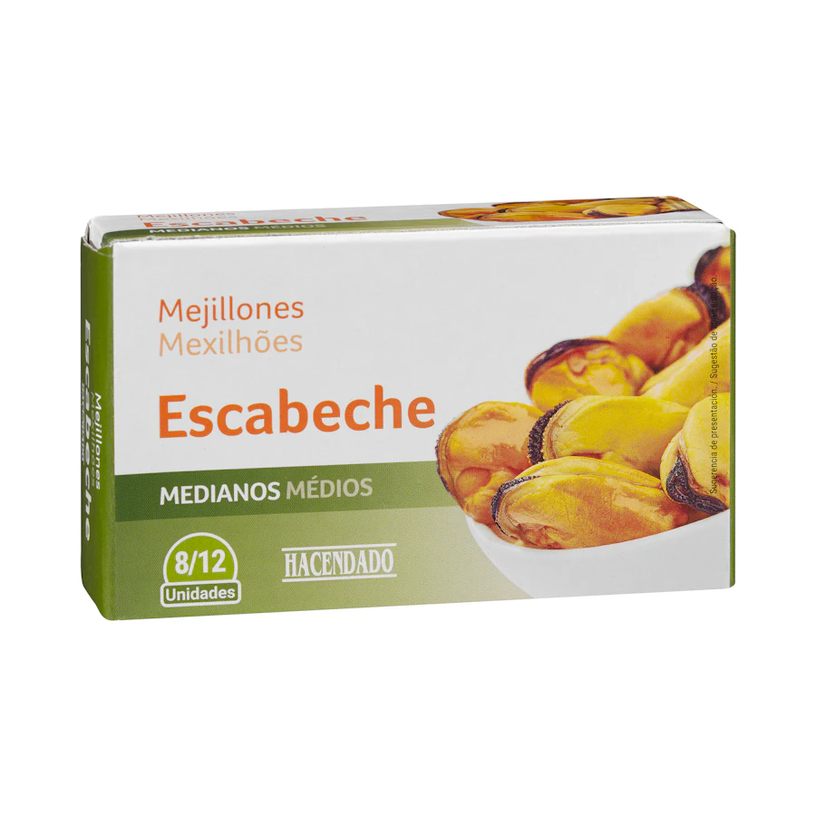 Mejillones en escabeche Hacendado medianos – Mercadona – صورة المنتج