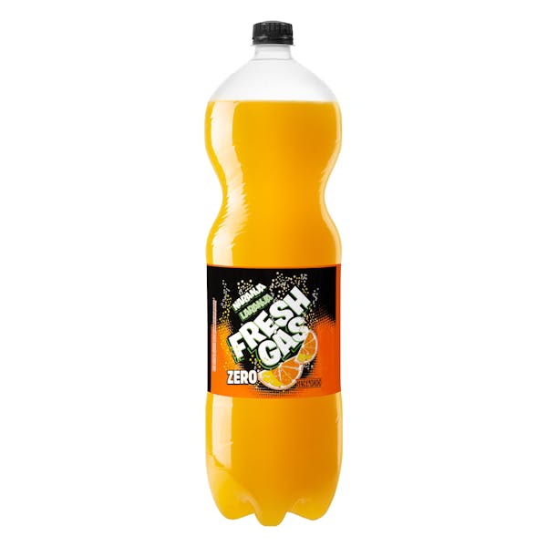 Imagen de Refresco de naranja Hacendado zero fresh gas
