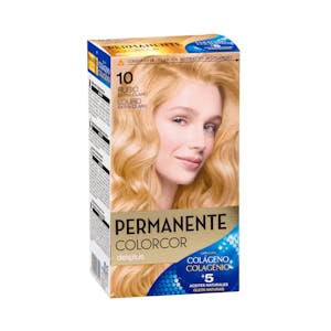Coloración permanente 10 rubio extra claro Colorcor
