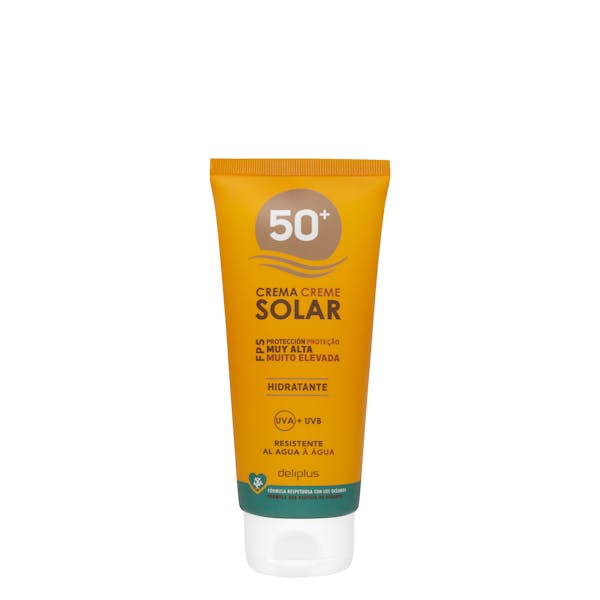 Crema protección solar Deliplus FPS 50+