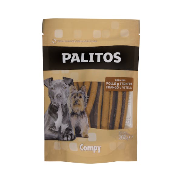 Snack palitos perro adulto con pollo y ternera Compy