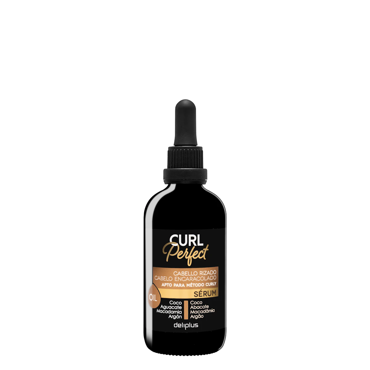 Sérum oil Curl Perfect Deliplus cabello rizado – Mercadona – صورة إعلانية للمنتج