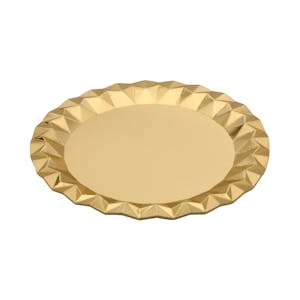 Imagen de Bandeja oro redonda Navidad Bosque Verde