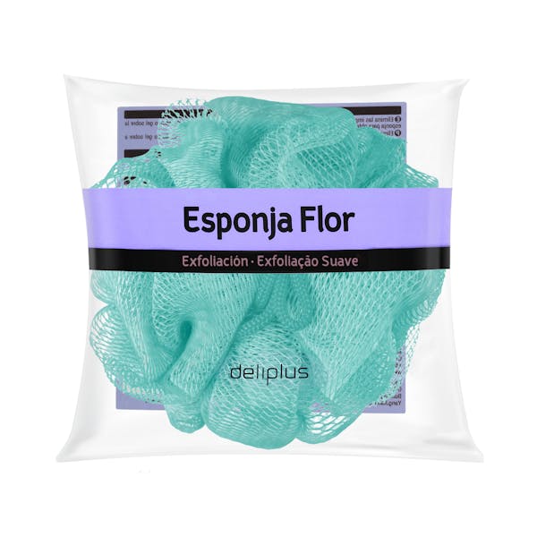 Esponja de baño flor Deliplus exfoliación suave