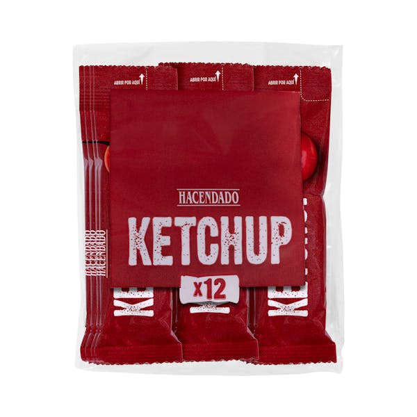 Ketchup en sobres individuales Hacendado