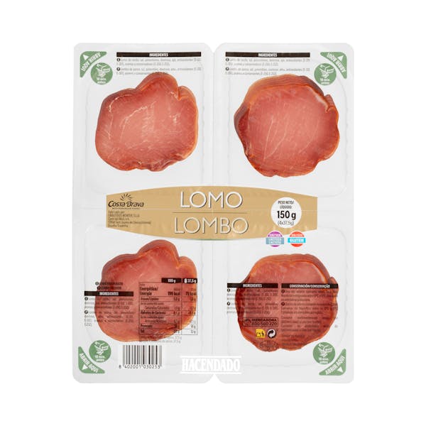 Imagen de Lomo embuchado Hacendado lonchas