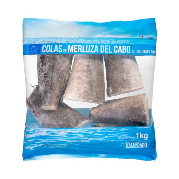 Colas de merluza Hacendado ultracongeladas