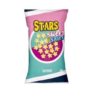 Imagen de Snack de maíz Stars Sweet & Salty sabor mantequilla y miel Hacendado