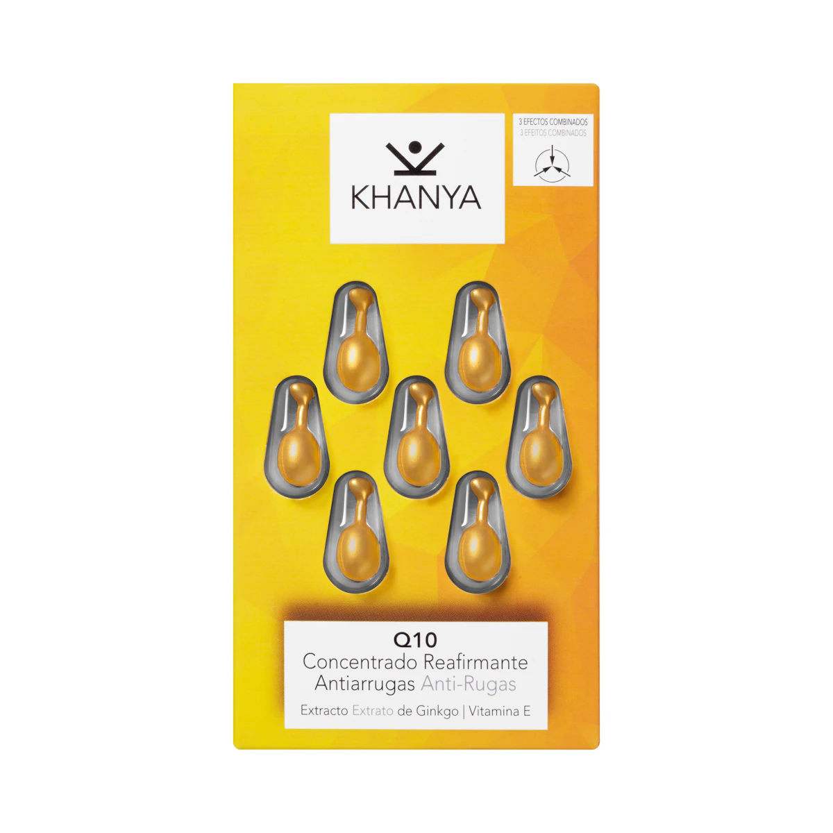 Perlas faciales Q10 Khanya concentrado reafirmante antiarrugas – Mercadona – صورة إعلانية للمنتج