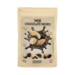 Mix de frutos secos Hacendado bañados en chocolate negro