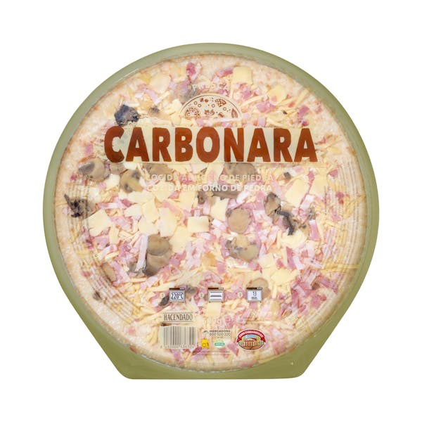 Imagen de Pizza carbonara familiar Hacendado
